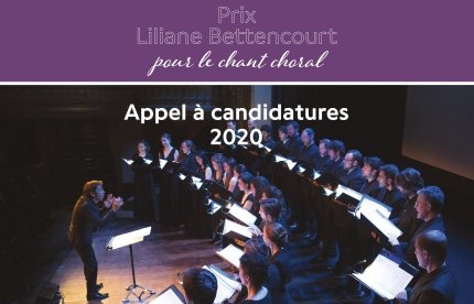 Edition 2020 du Prix Liliane Bettencourt pour le chant choral Edition 2020 du Prix Liliane Bettencourt pour le chant choral