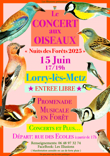 Le concert aux oiseaux