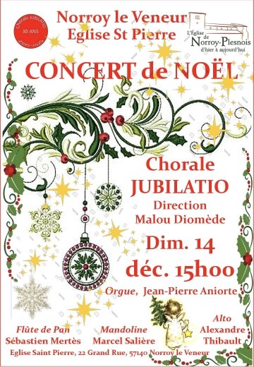 Concert de Noël • Chorale Jubilatio