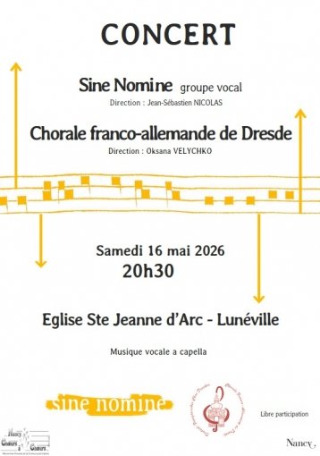 Sine Nomine + Chorale franco-allemande de Dresde