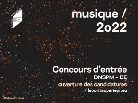 Ouverture des candidatures au concours d'entrée DNSPM-DE