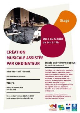 Stage de création musicale assistée par ordinateur